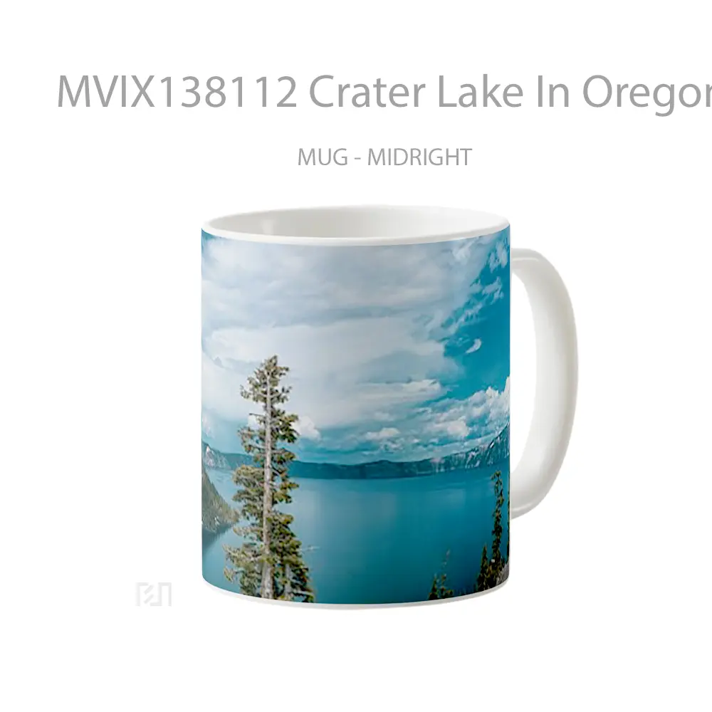 Mug Crater Lake In Oregon Gelas Pemandangan Alam - All-side / Desain