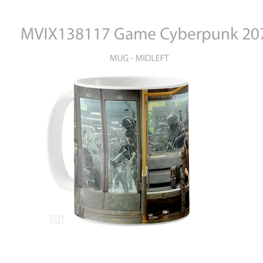 Mug Game Cyberpunk 2077 Cangkir Gamer - All-side / Desain
