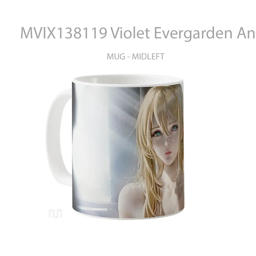 Mug Violet Evergarden Anime Girl Cangkir Anime - All-side / Desain