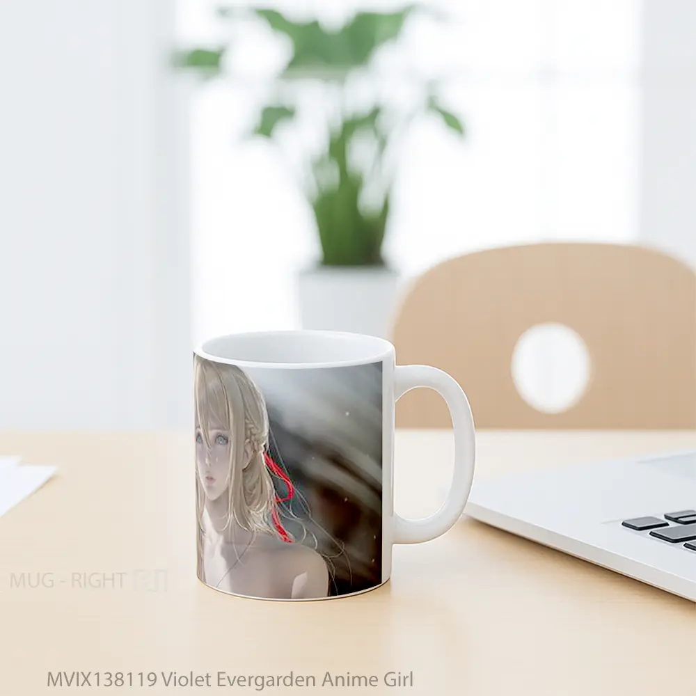 Mug Violet Evergarden Anime Girl Cangkir Anime - All-side / Desain