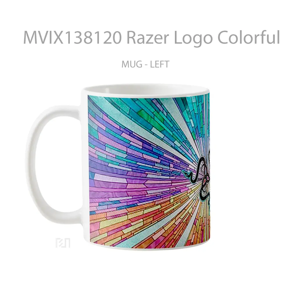 Mug Razer Logo Colorful Gelas Keramik Unik - All-side / Desain