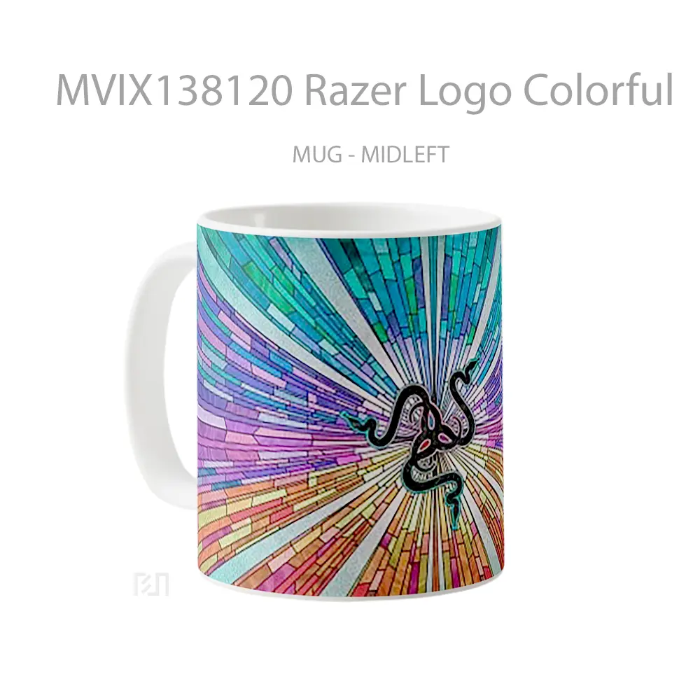 Mug Razer Logo Colorful Gelas Keramik Unik - All-side / Desain