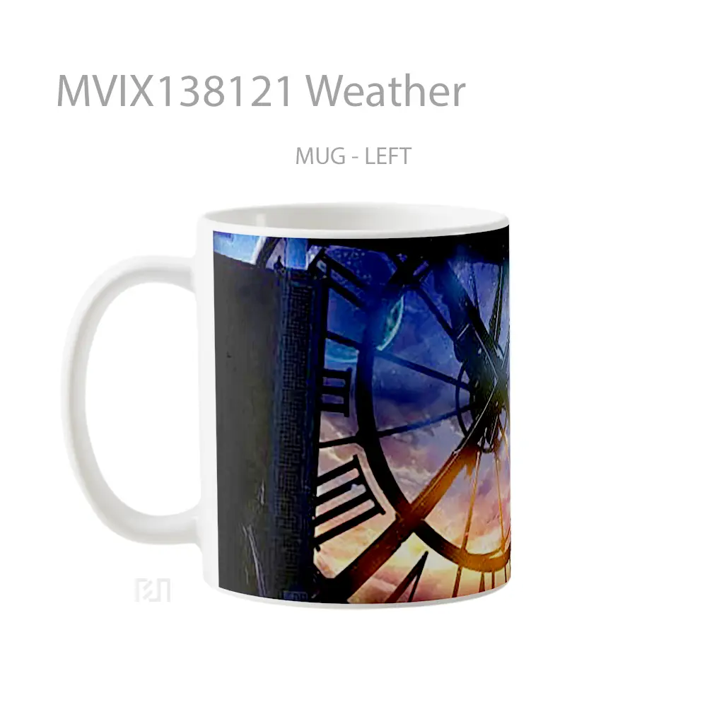 Mug Weather Gelas Keramik Unik - All-side / Desain
