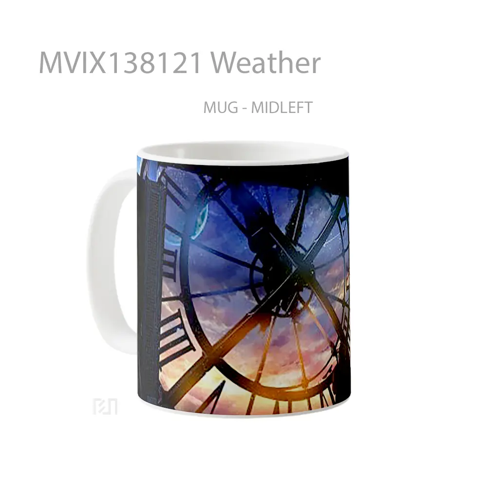 Mug Weather Gelas Keramik Unik - All-side / Desain