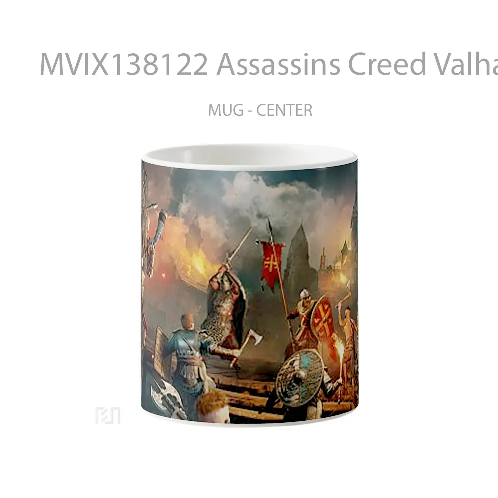 Mug Assassins Creed Valhalla Eivor Character Cangkir Gamer