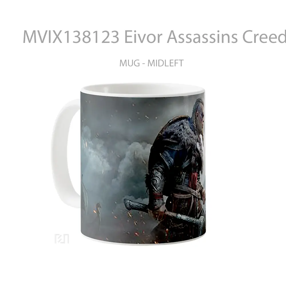 Mug Eivor Assassins Creed Valhalla Cangkir Gamer - All-side / Desain