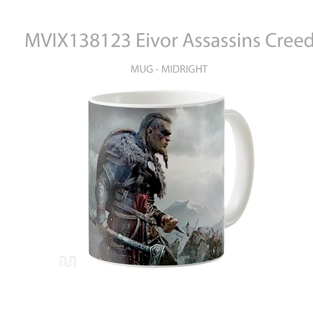 Mug Eivor Assassins Creed Valhalla Cangkir Gamer - All-side / Desain