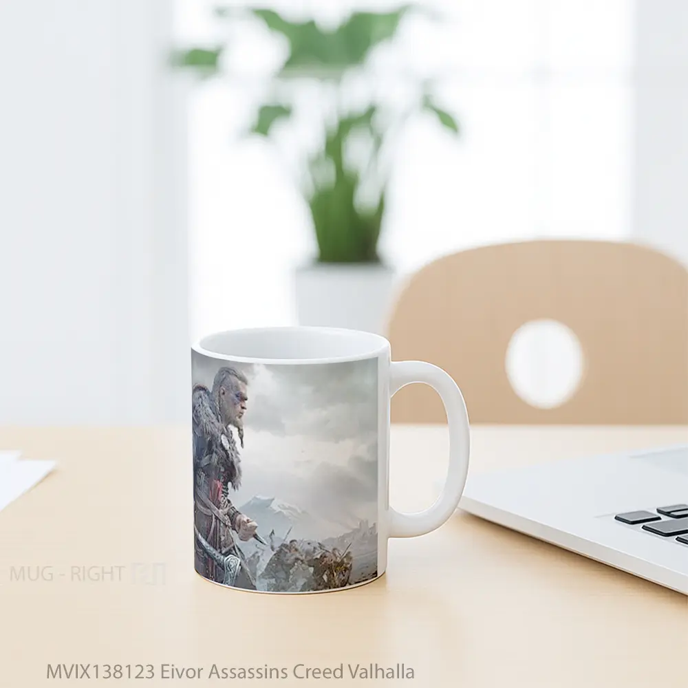Mug Eivor Assassins Creed Valhalla Cangkir Gamer - All-side / Desain