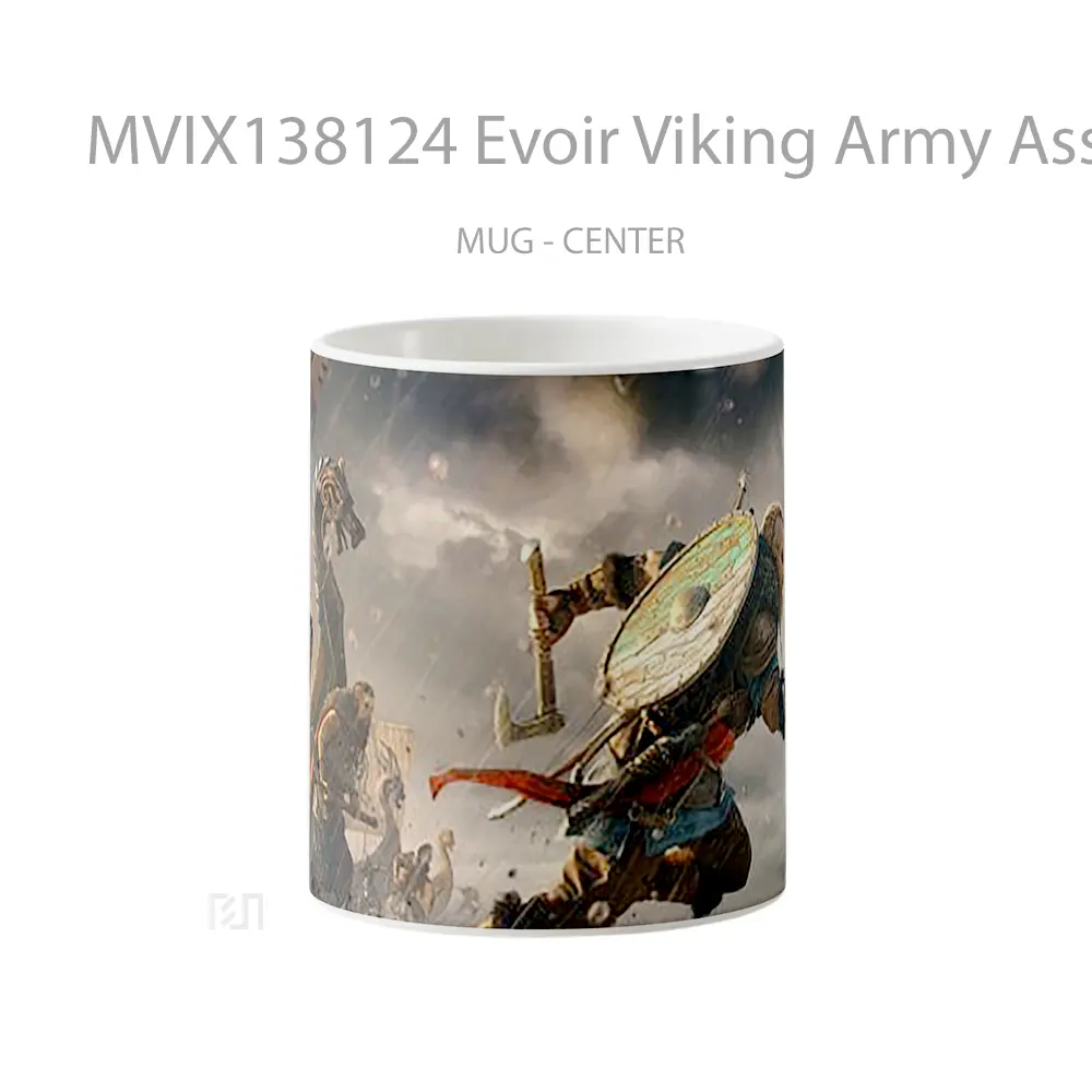 Mug Evoir Viking Army Assassins Creed Valhalla Cangkir Gamer