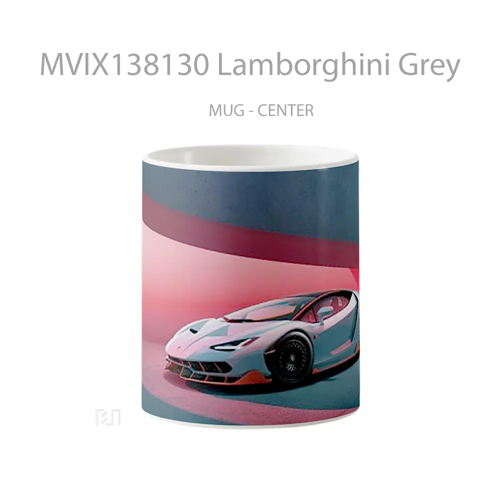 Mug Lamborghini Grey Cangkir Mobil