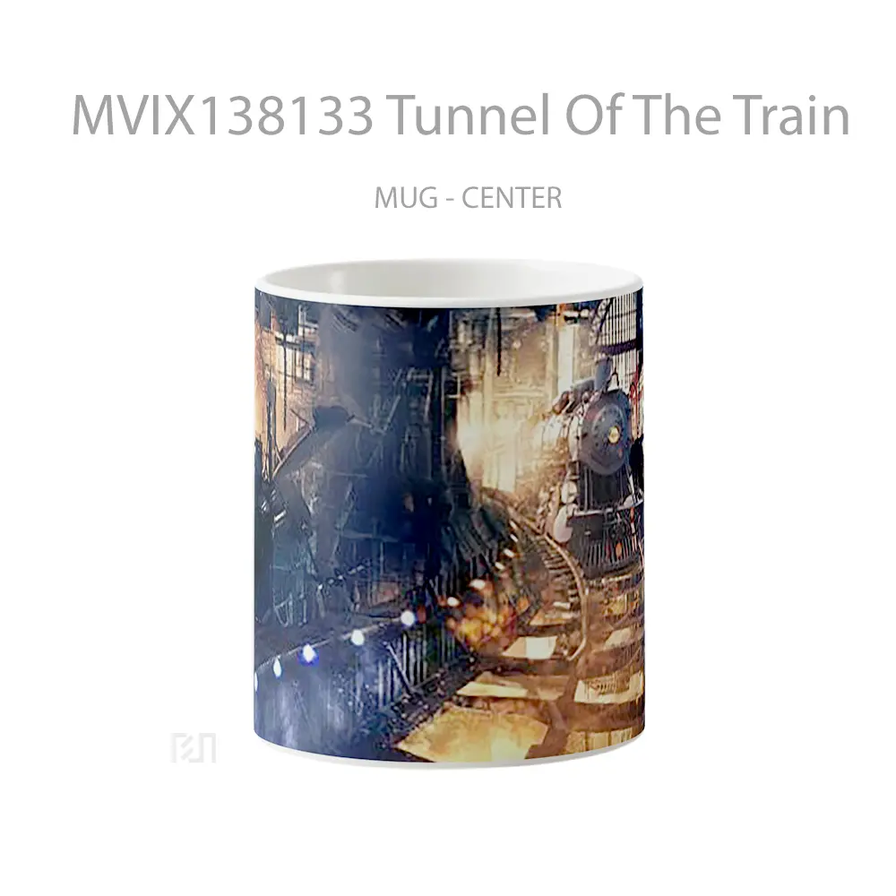Mug Tunnel Of The Train Gelas Keramik Unik