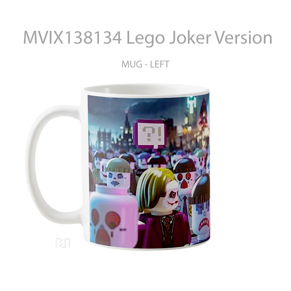 Mug Lego Joker Version Gelas Superhero - All-side / Desain