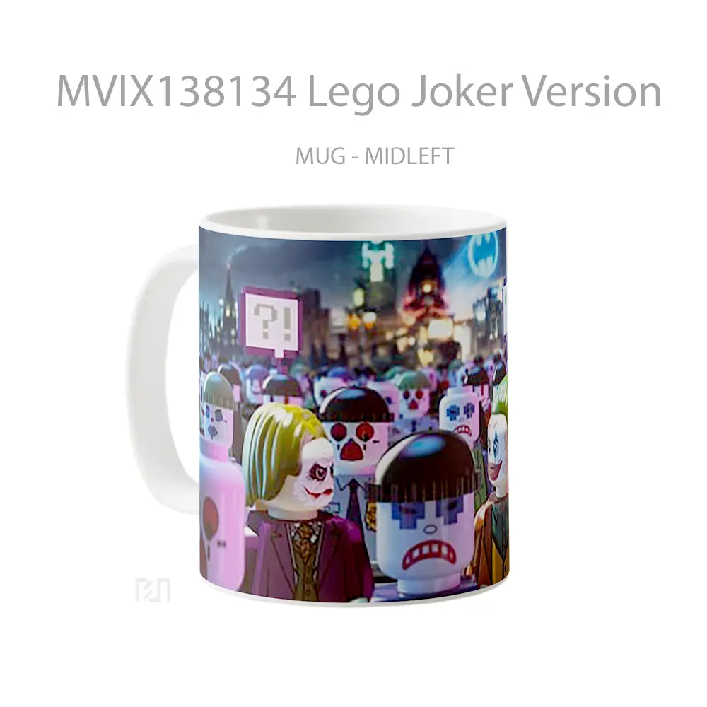 Mug Lego Joker Version Gelas Superhero - All-side / Desain