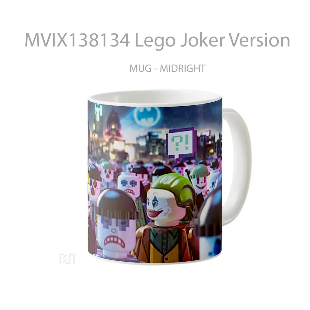 Mug Lego Joker Version Gelas Superhero - All-side / Desain