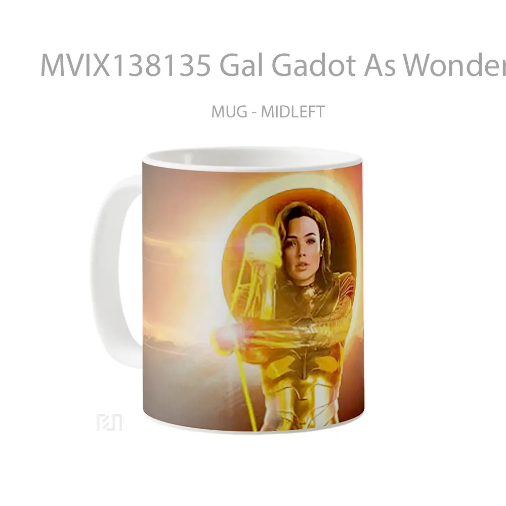 Mug Gal Gadot As Wonder Woman 1984 Gelas Superhero - All-side / Desain