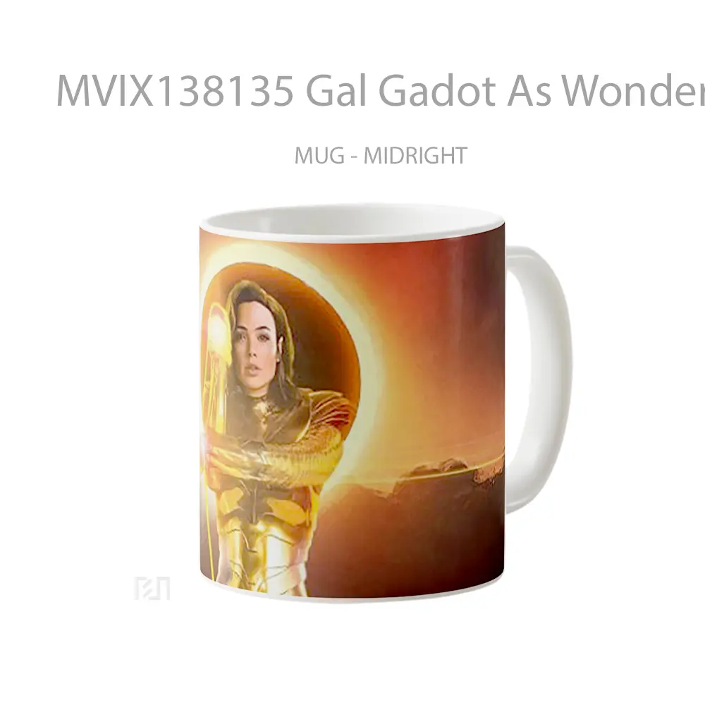 Mug Gal Gadot As Wonder Woman 1984 Gelas Superhero - All-side / Desain