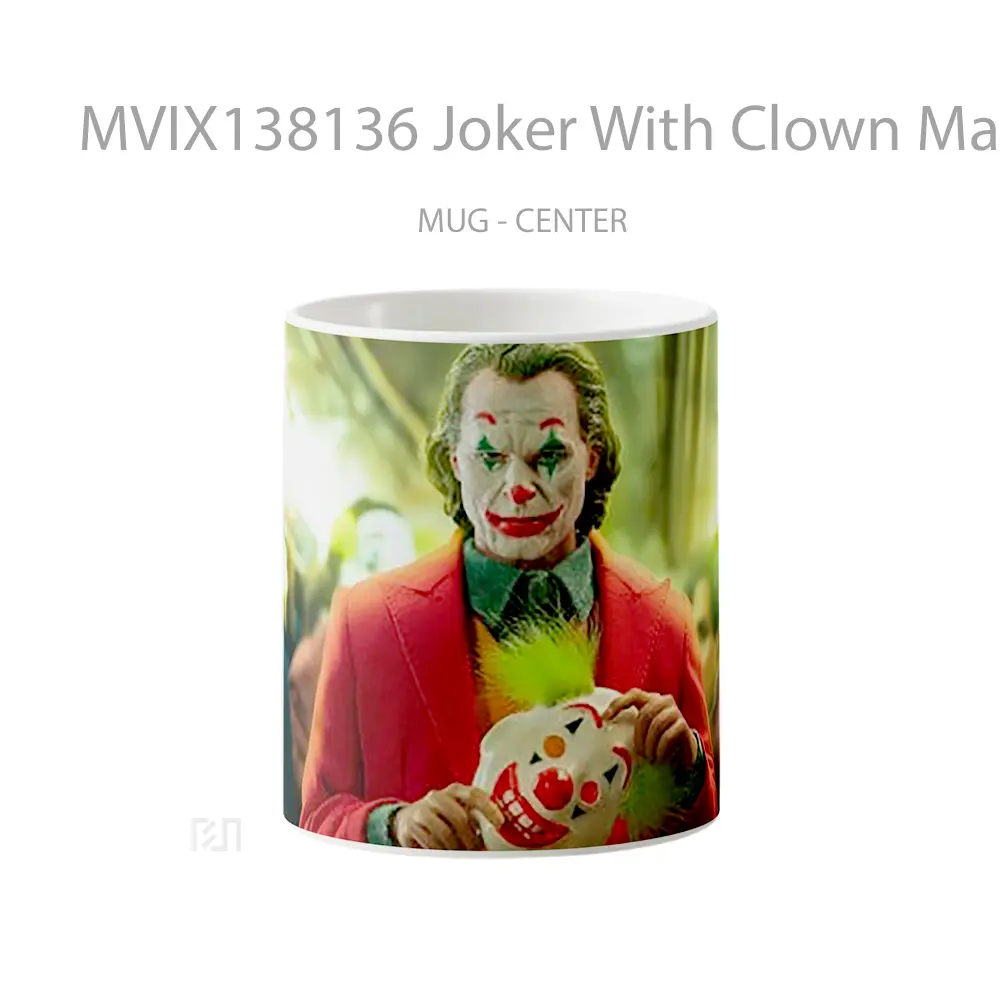 Mug Joker With Clown Mask Gelas Superhero
