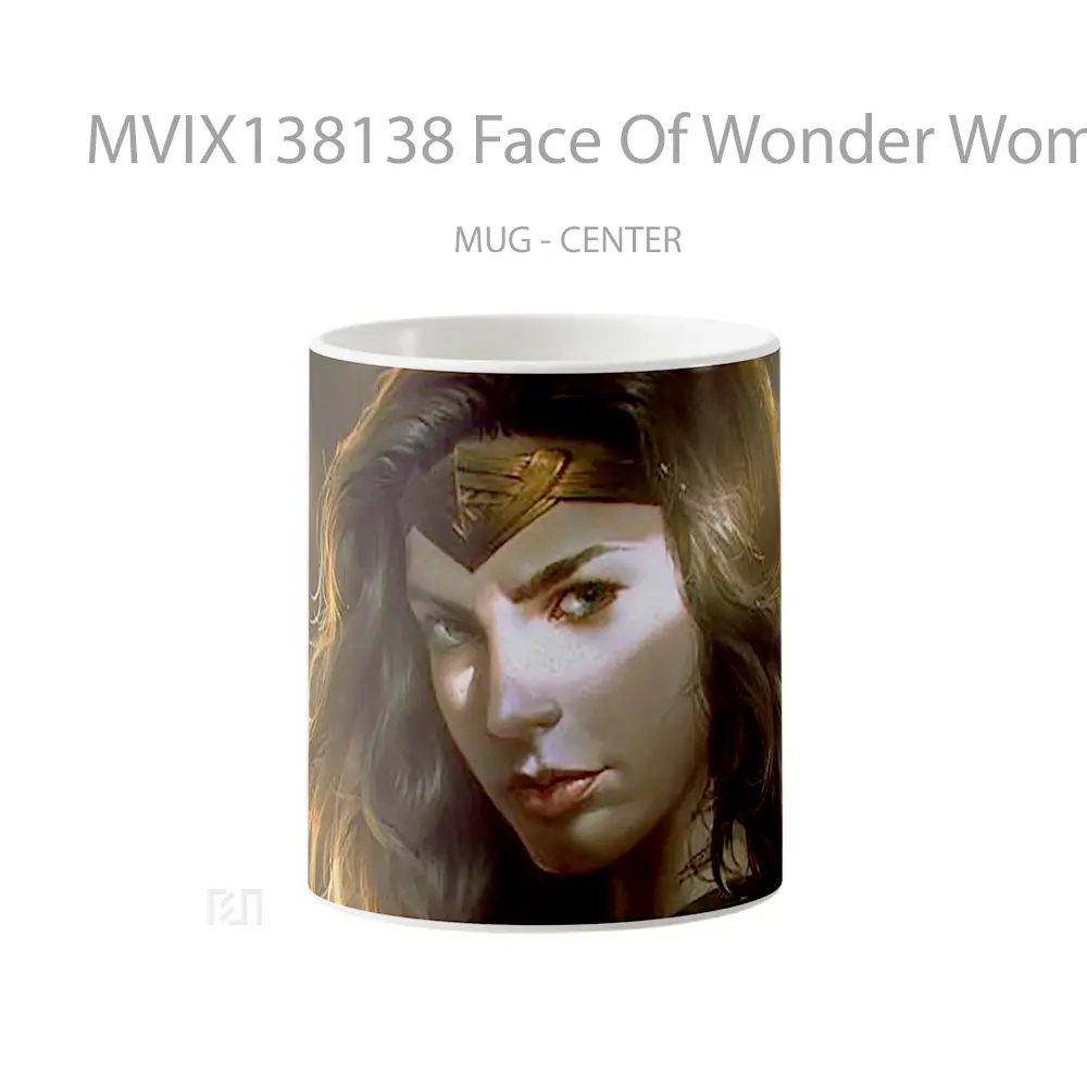 Mug Face Of Wonder Woman Gelas Superhero