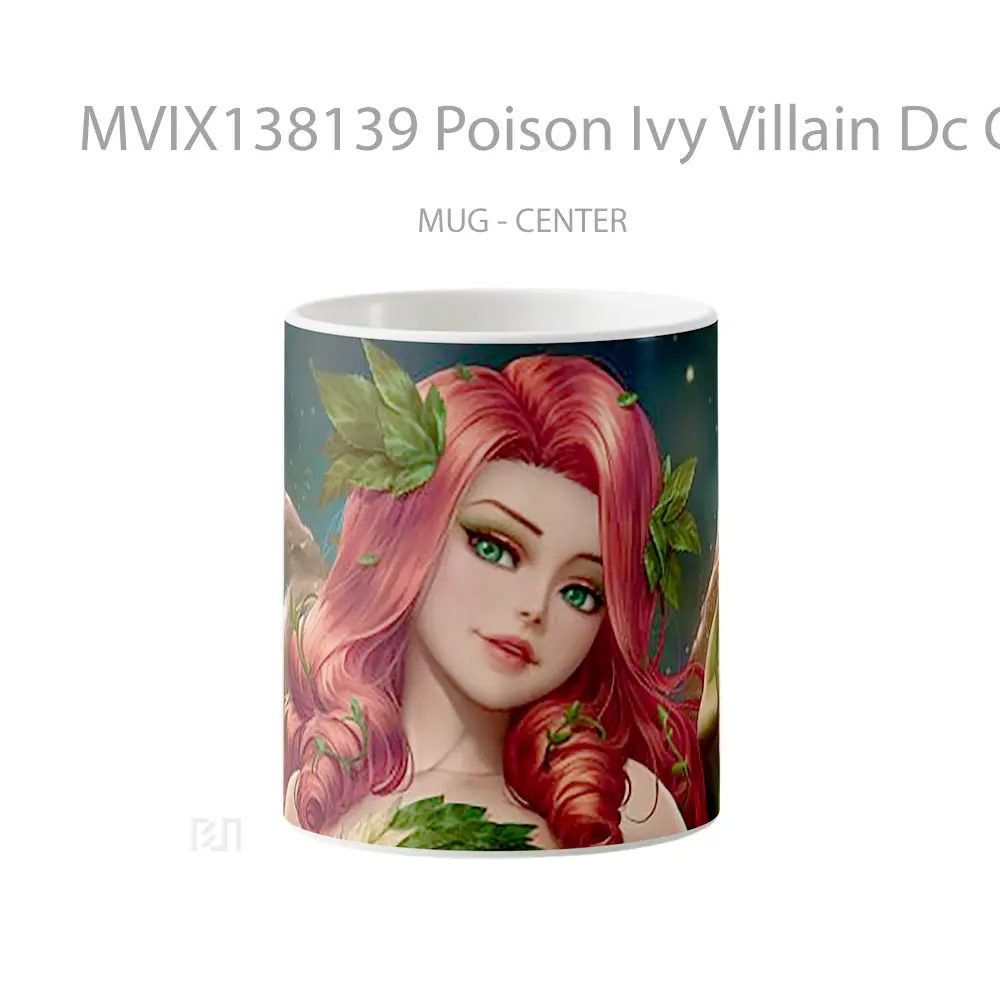 Mug Poison Ivy Villain Dc Comics Gelas Superhero
