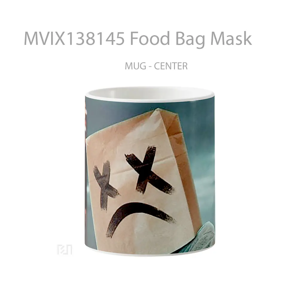 Mug Food Bag Mask Gelas Keramik Unik