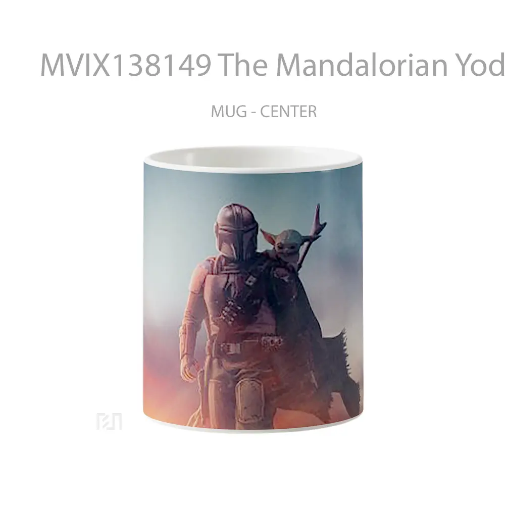 Mug The Mandalorian Yoda Artwork Gelas Star Wars