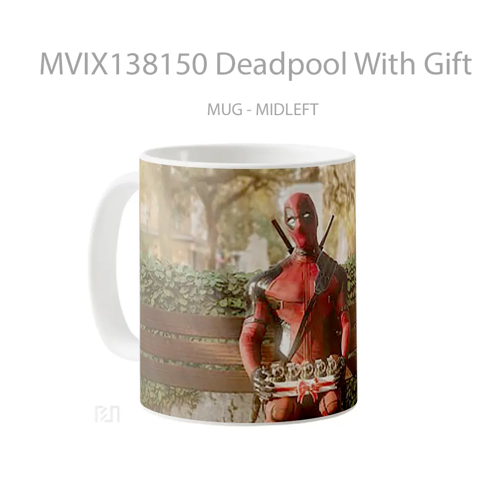 Mug Deadpool With Gift Gelas Superhero - All-side / Desain
