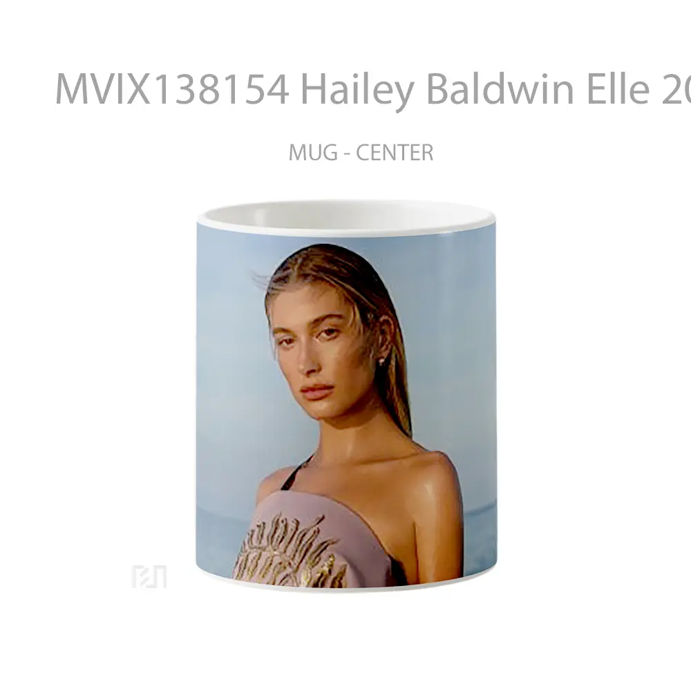 Mug Hailey Baldwin Elle 2020 Gelas Keramik Unik