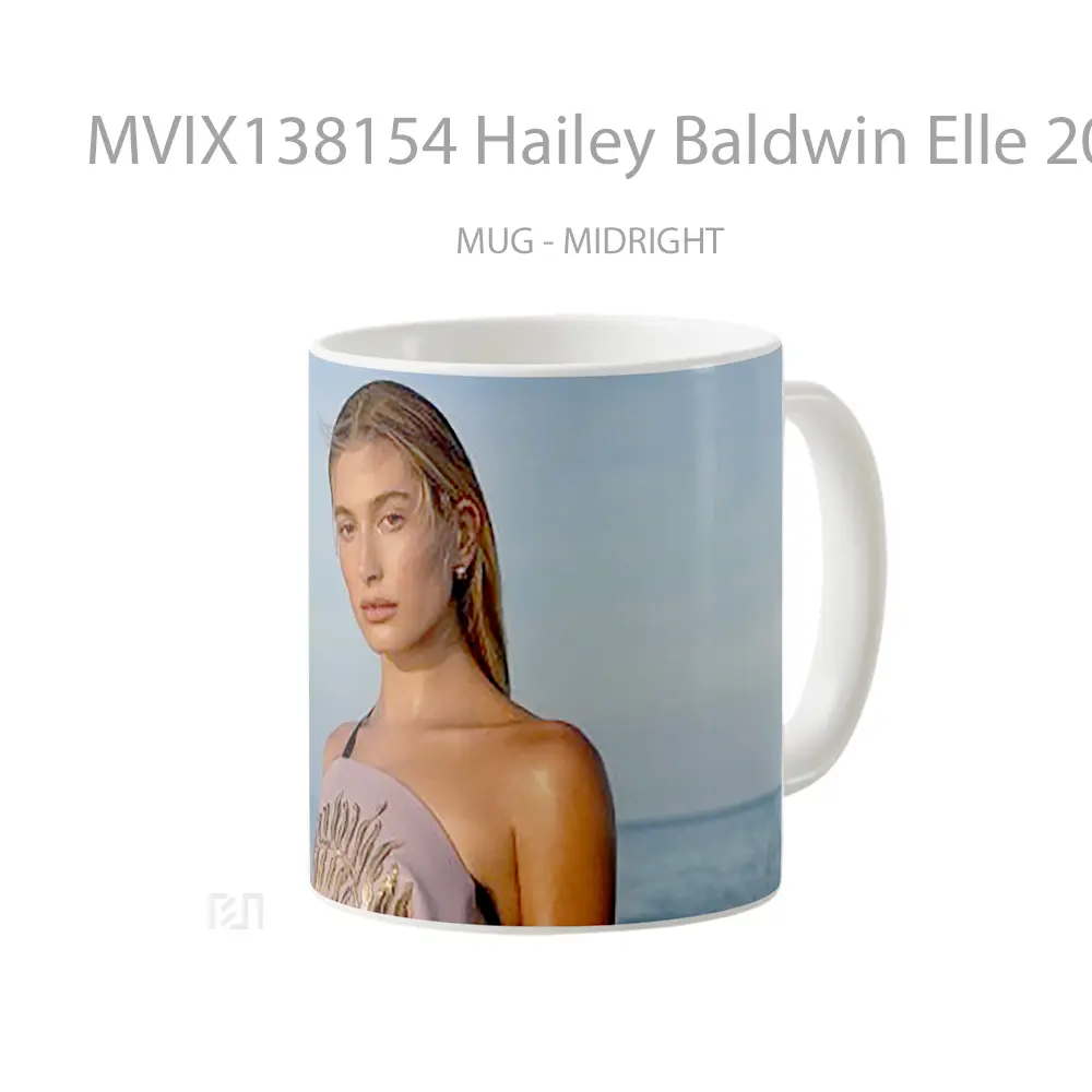 Mug Hailey Baldwin Elle 2020 Gelas Keramik Unik - All-side / Desain
