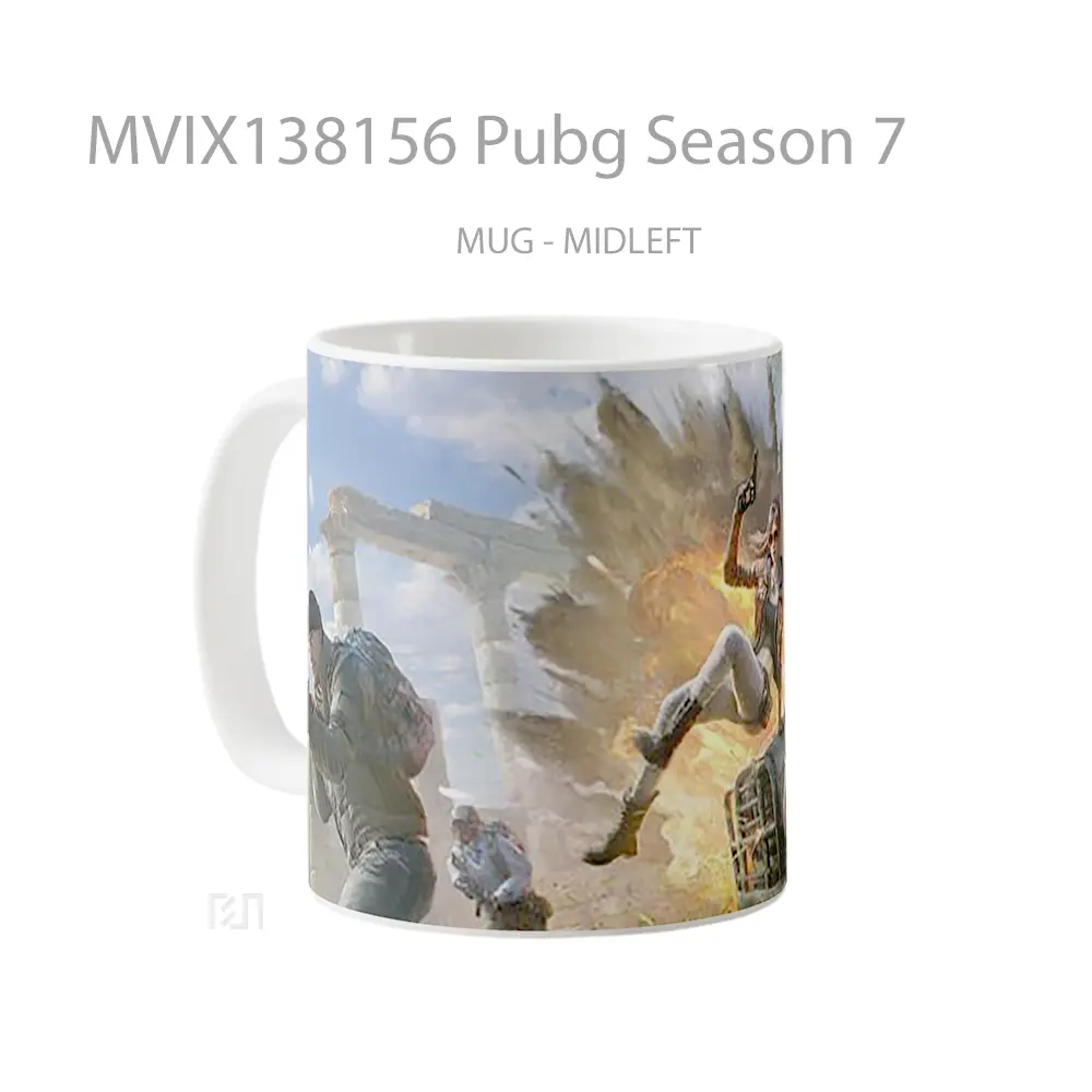 Mug Pubg Season 7 Cangkir Gamer - All-side / Desain