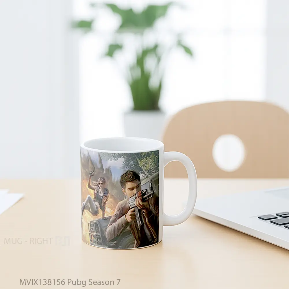 Mug Pubg Season 7 Cangkir Gamer - All-side / Desain