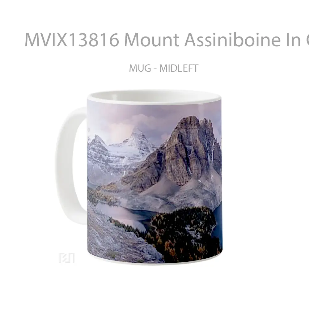 Mug Mount Assiniboine In Canada Gelas Keramik Unik - All-side / Desain