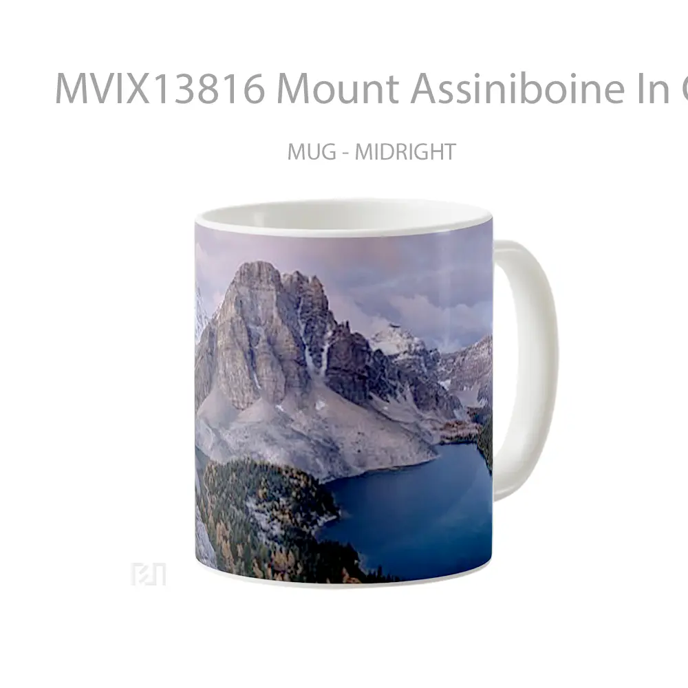 Mug Mount Assiniboine In Canada Gelas Keramik Unik - All-side / Desain