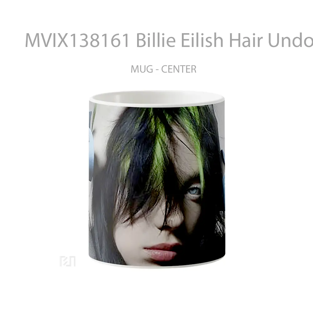 Mug Billie Eilish Hair Undone Gelas Selebriti