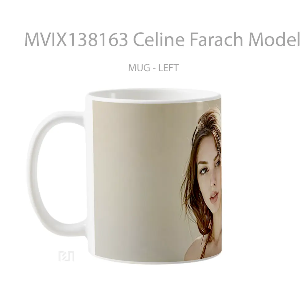 Mug Celine Farach Model Gelas Keramik Unik - All-side / Desain