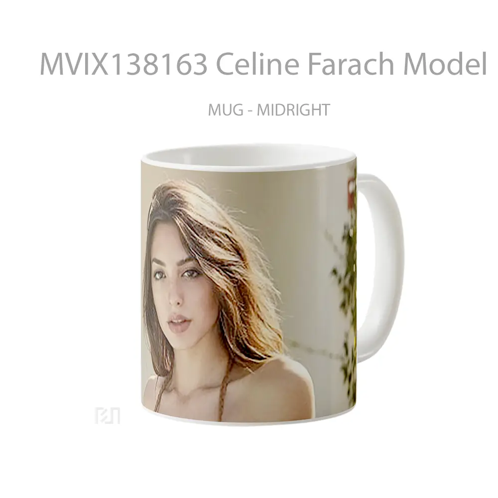 Mug Celine Farach Model Gelas Keramik Unik - All-side / Desain