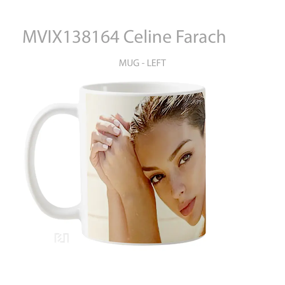 Mug Celine Farach Gelas Keramik Unik - All-side / Desain