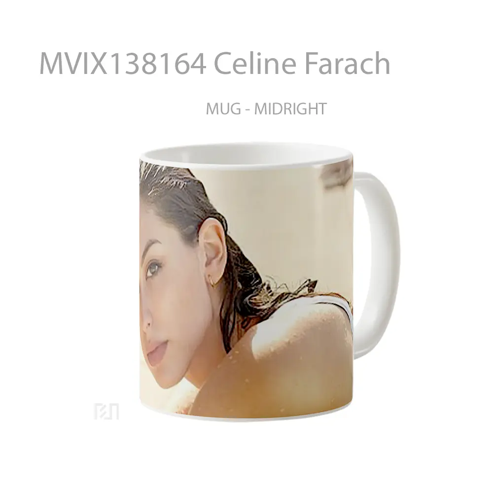 Mug Celine Farach Gelas Keramik Unik - All-side / Desain