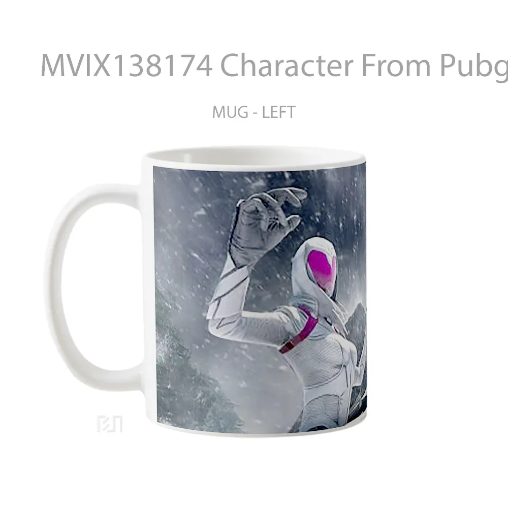 Mug Character From Pubg V1 Cangkir Gamer - All-side / Desain