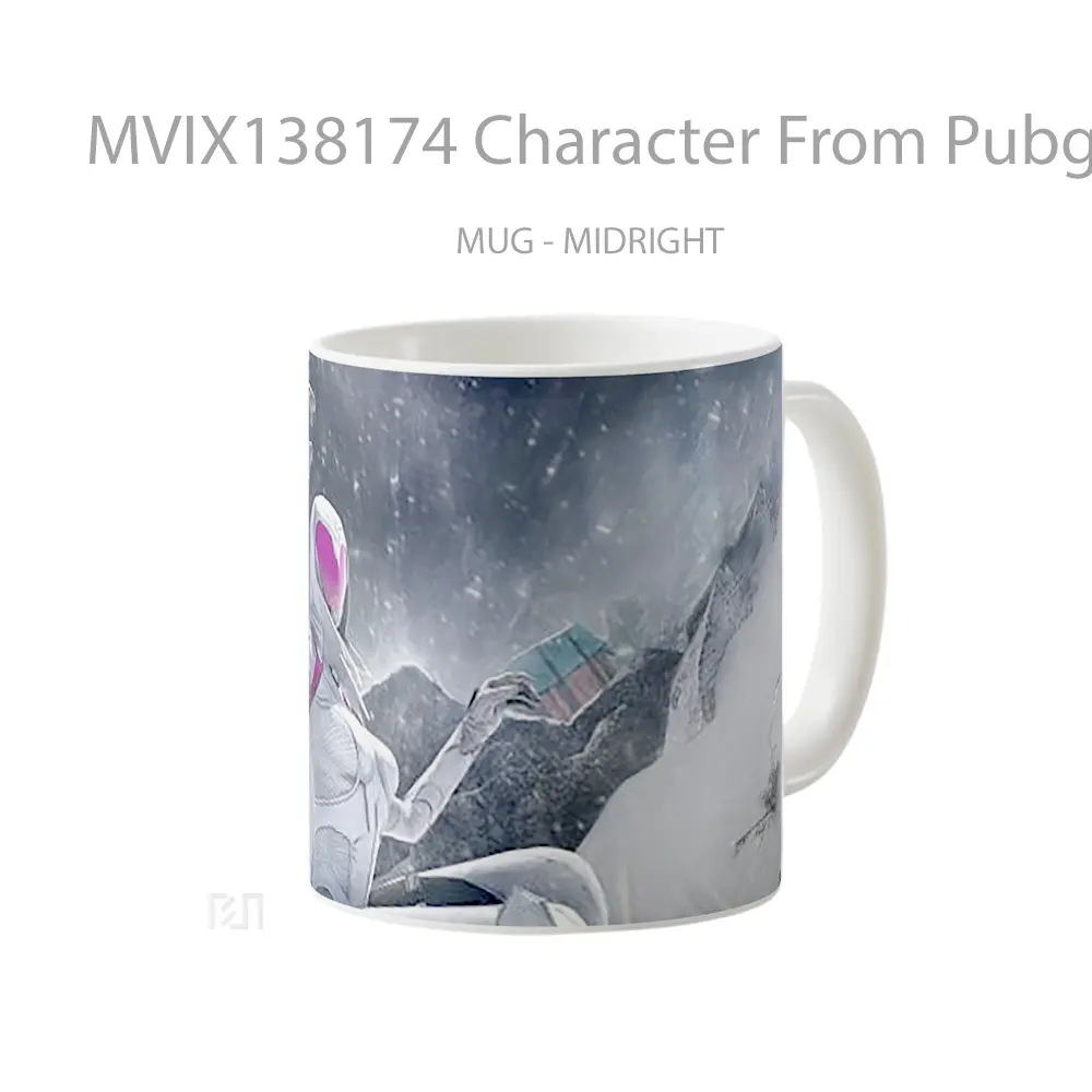 Mug Character From Pubg V1 Cangkir Gamer - All-side / Desain