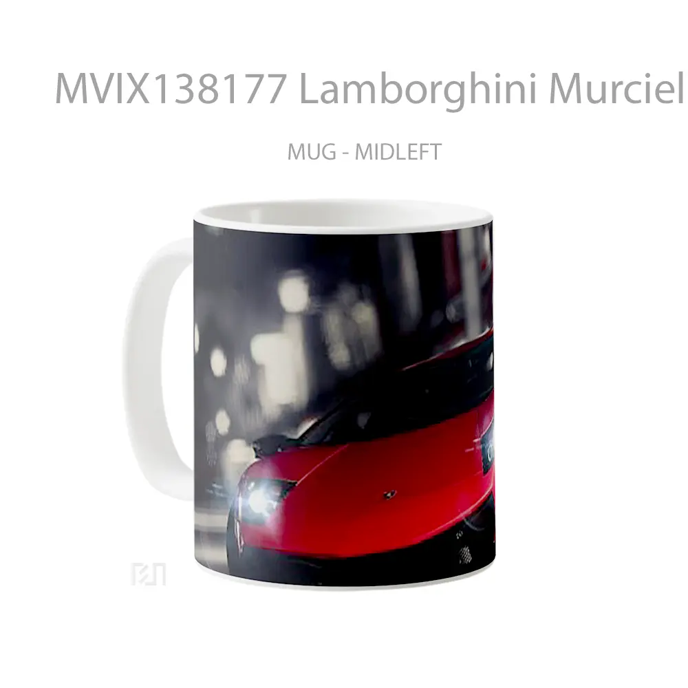 Mug Lamborghini Murcielago V2 Cangkir Mobil - All-side / Desain