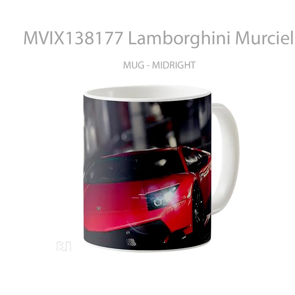 Mug Lamborghini Murcielago V2 Cangkir Mobil - All-side / Desain