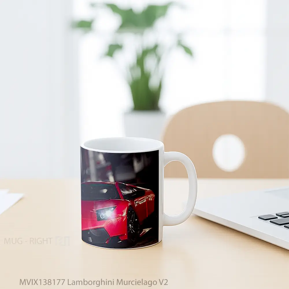 Mug Lamborghini Murcielago V2 Cangkir Mobil - All-side / Desain