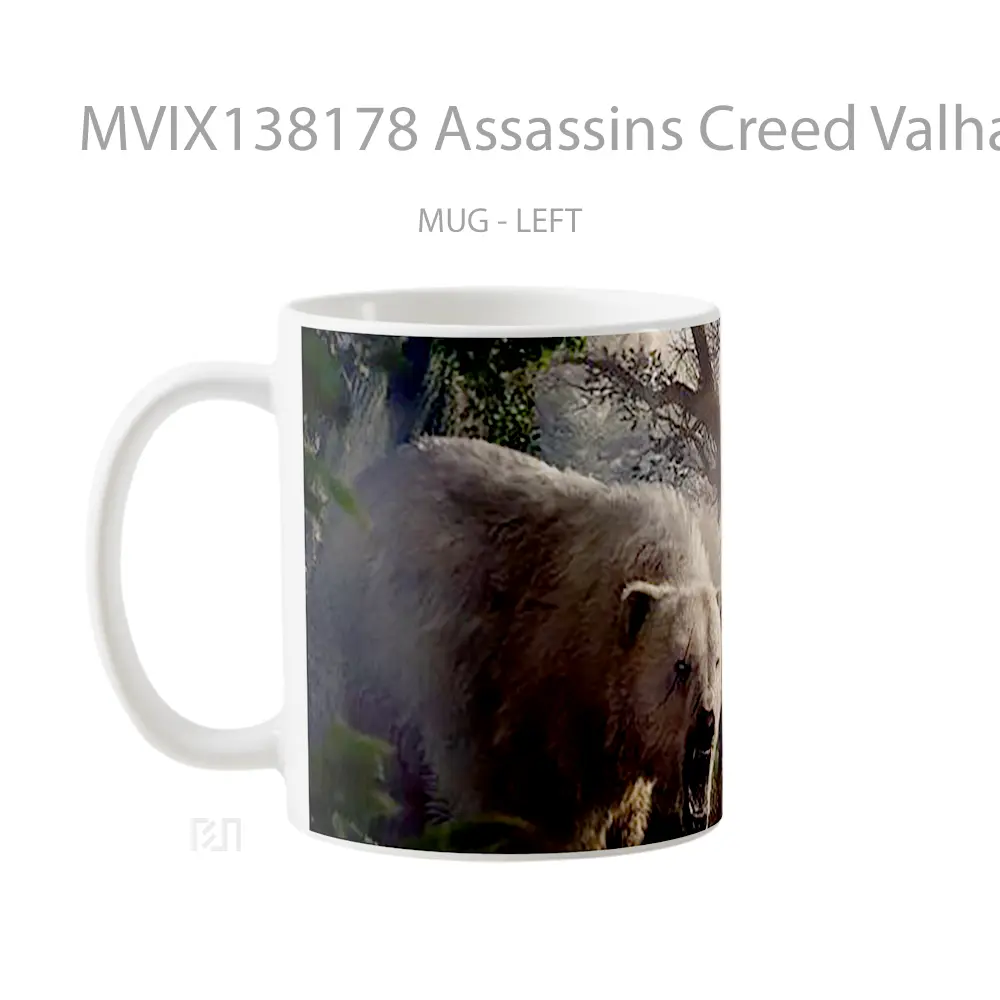 Mug Assassins Creed Valhalla Cangkir Gamer - All-side / Desain