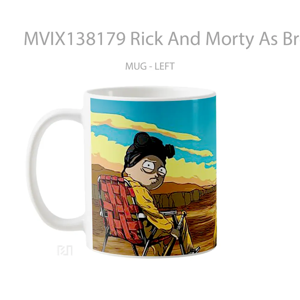Mug Rick And Morty As Breaking Bad Gelas Kartun - All-side / Desain