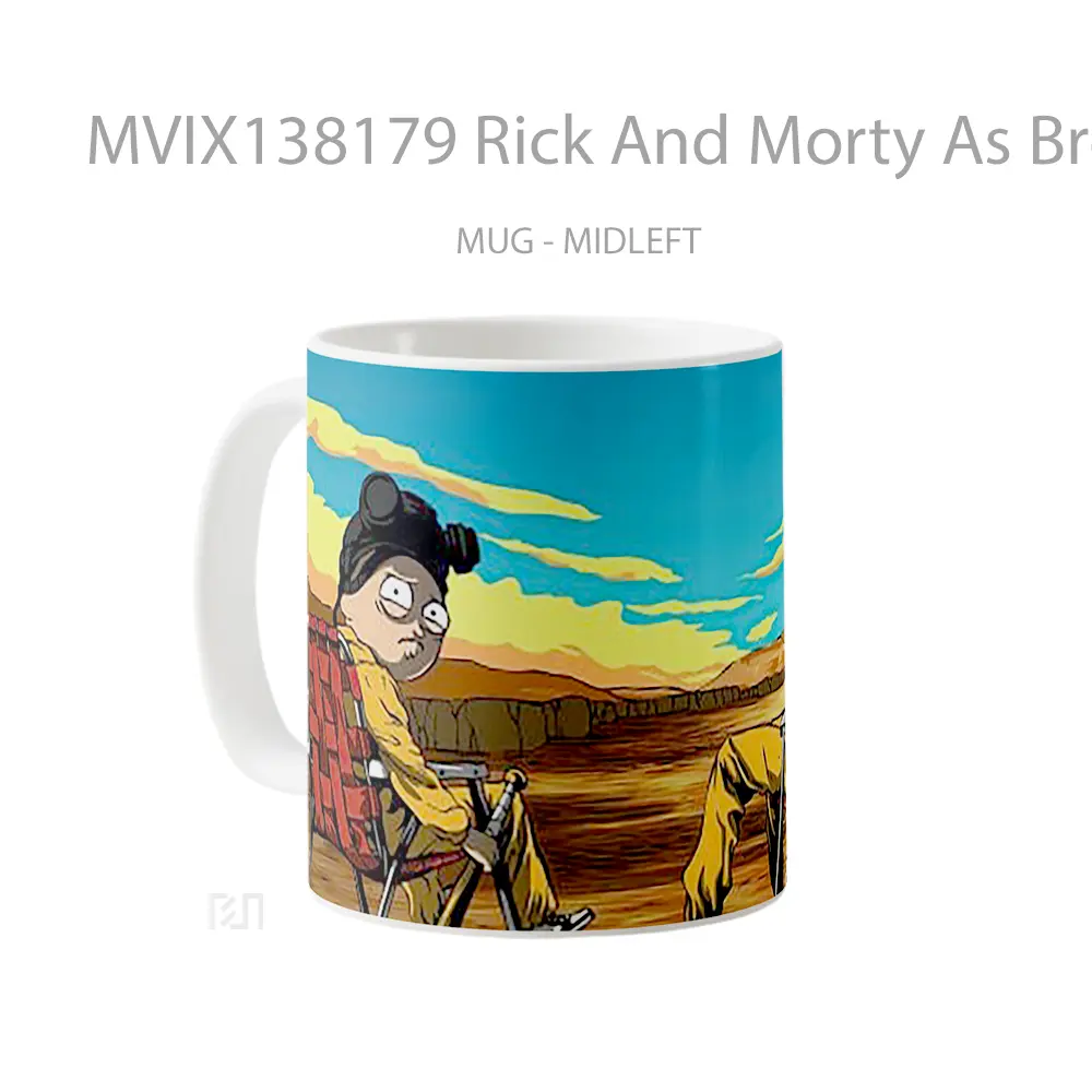Mug Rick And Morty As Breaking Bad Gelas Kartun - All-side / Desain