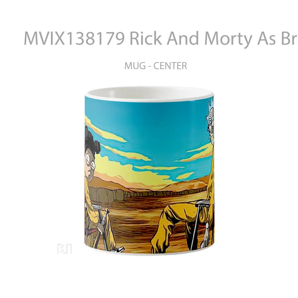 Mug Rick And Morty As Breaking Bad Gelas Kartun