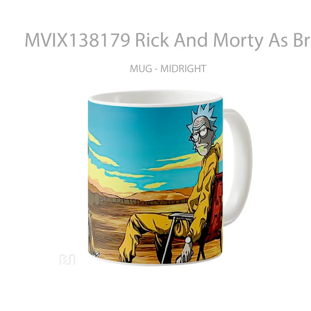 Mug Rick And Morty As Breaking Bad Gelas Kartun - All-side / Desain