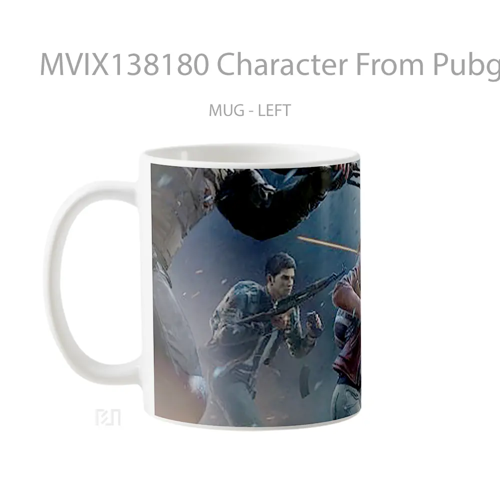Mug Character From Pubg V2 Cangkir Gamer - All-side / Desain