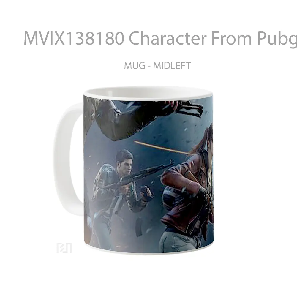 Mug Character From Pubg V2 Cangkir Gamer - All-side / Desain