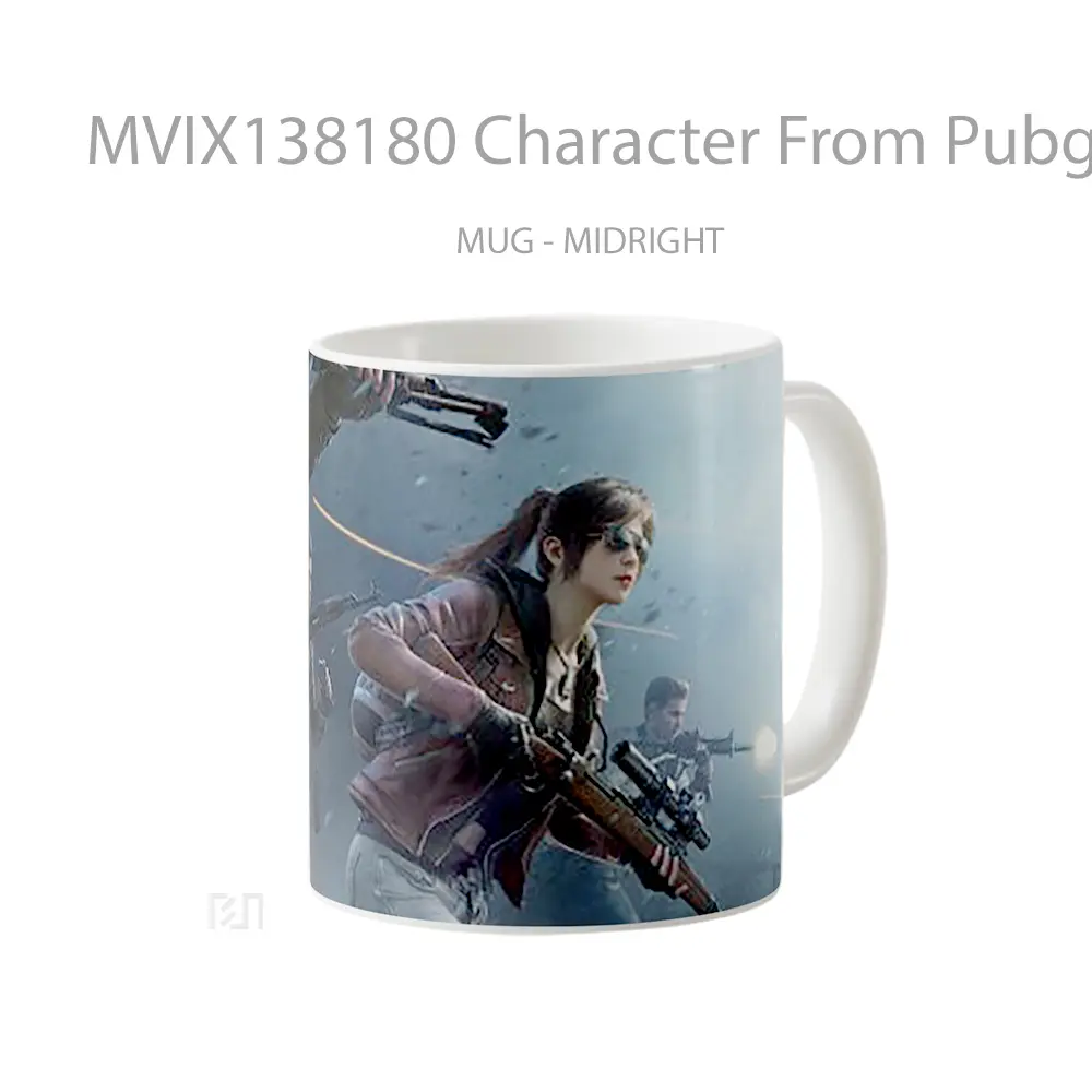 Mug Character From Pubg V2 Cangkir Gamer - All-side / Desain